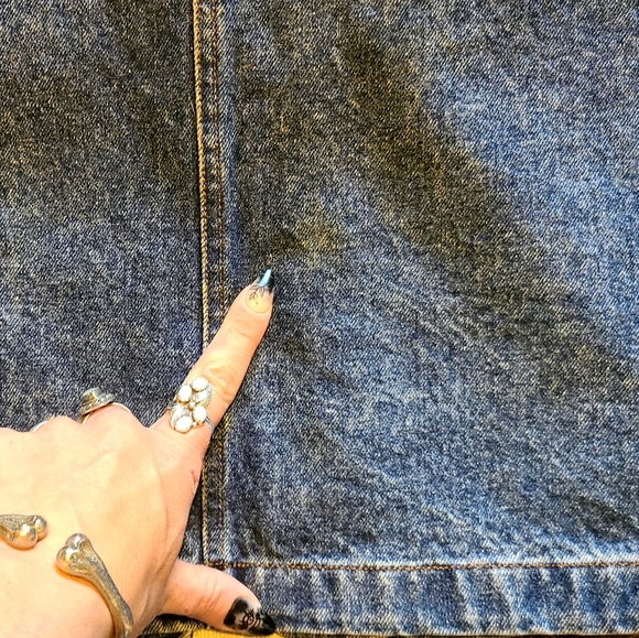 Vintage 1980's The Gap Stone Wash Denim Skirt Size 13/14 - Picture 11 of 16